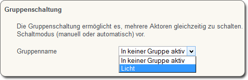 Gruppe "Licht"