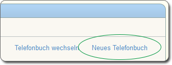 Link "Neues Telefonbuch"