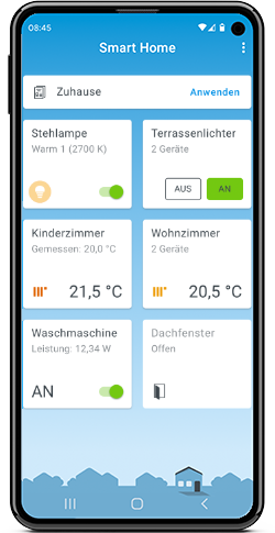 Startseite FRITZ!App Smart Home