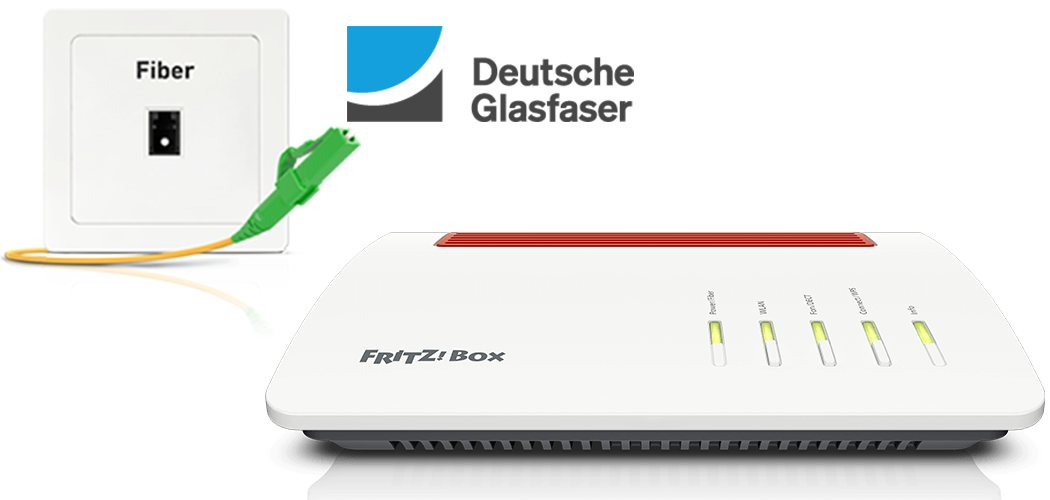 F!Box am Deutsche Glasfaser-Anschluss einrichten