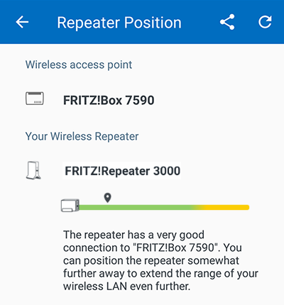 Evaluating the repeater position