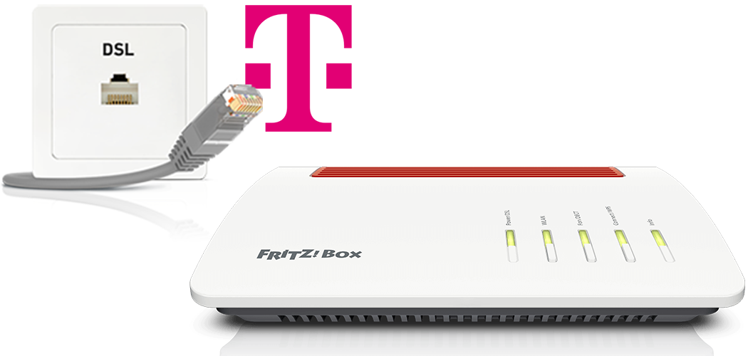 | 7510 AVM FRITZ!Box use Telekom Setting line up | International for with FRITZ!Box DSL a