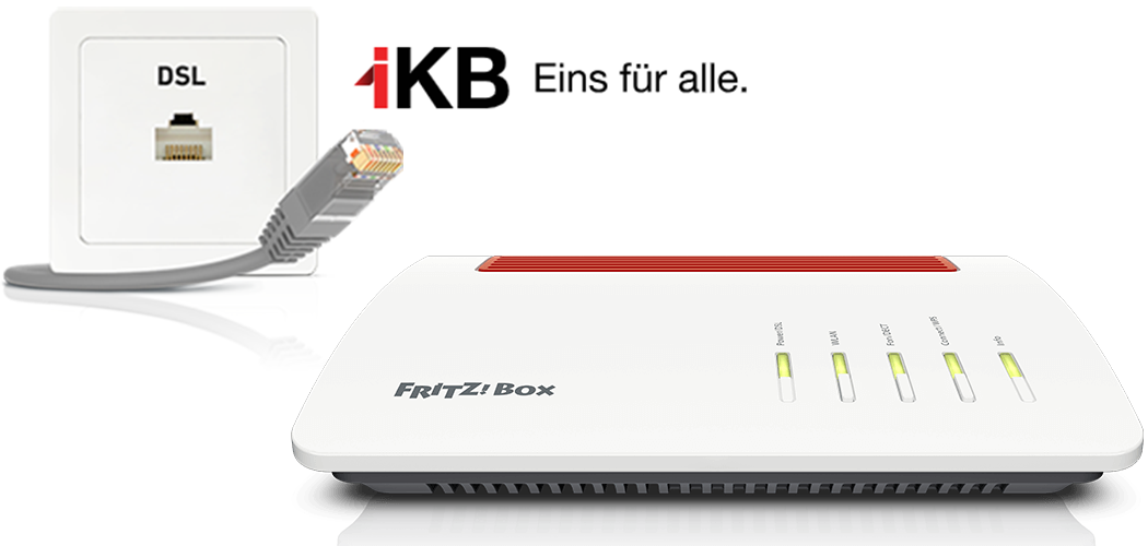 Setting up FRITZ!Box for use with an IKB line