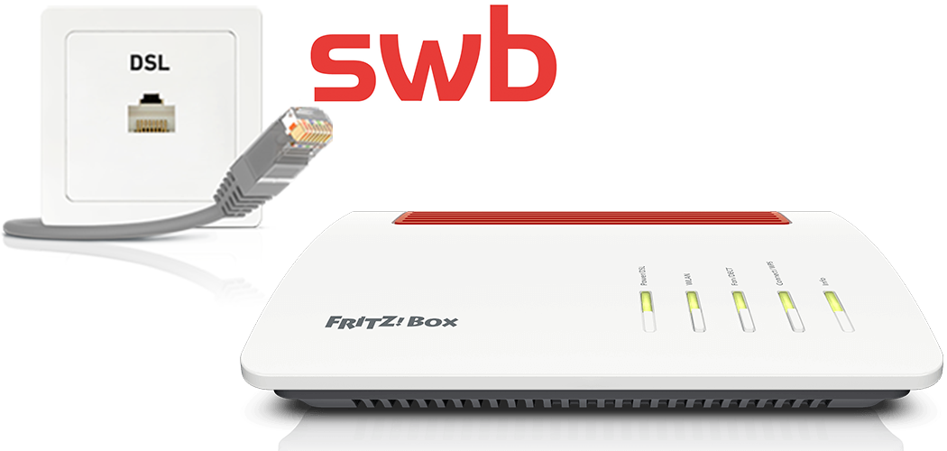 Setting up FRITZ!Box for use with an swb line