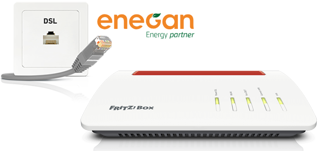 Setting up FRITZ!Box for use with an Enegan line