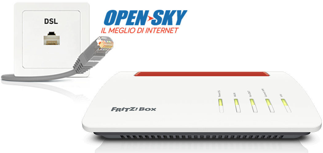 Setting up FRITZ!Box for use with an Open Sky line