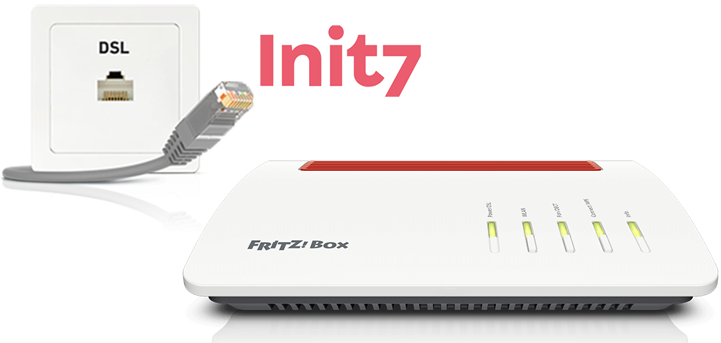 Setting up FRITZ!Box for use with a DSL line from Init7