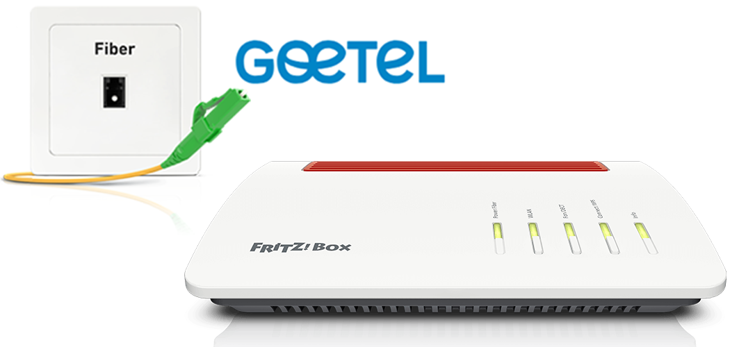 Setting up the FRITZ!Box for use with a fiber optic connection from goetel