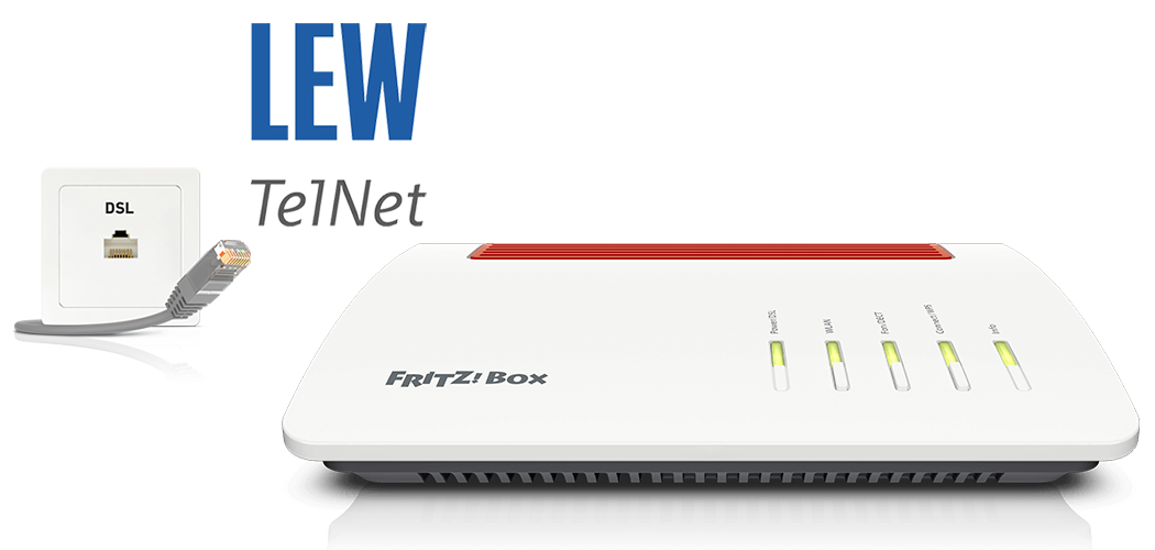 Setting up FRITZ!Box for use with a LEW TelNet line