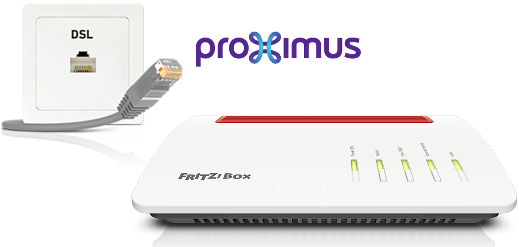 Setting up FRITZ!Box for use with a proximus line