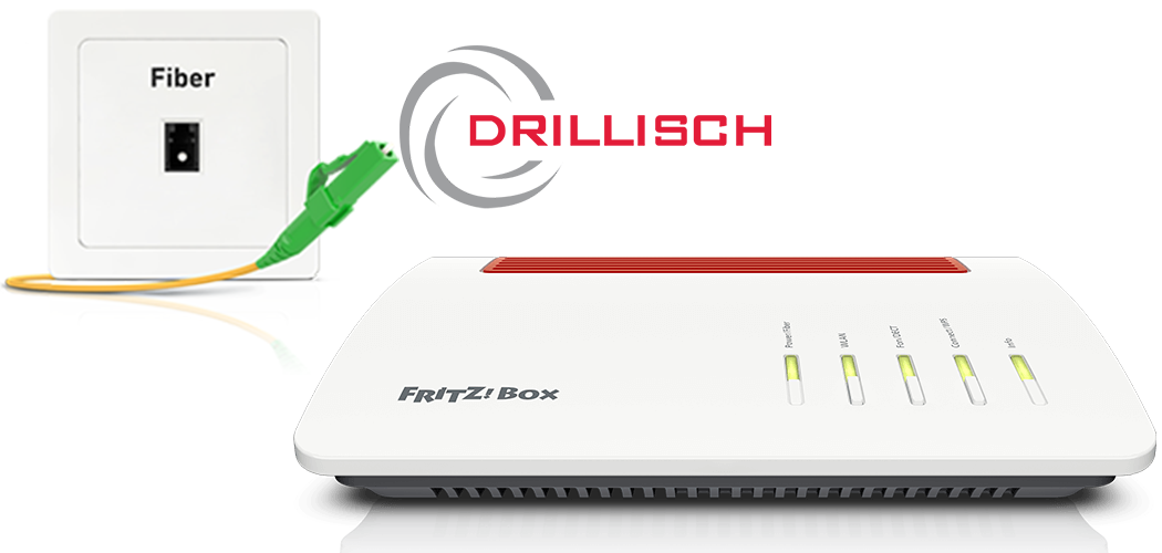 Setting up the FRITZ!Box for use with a fiber optic connection from Drillisch