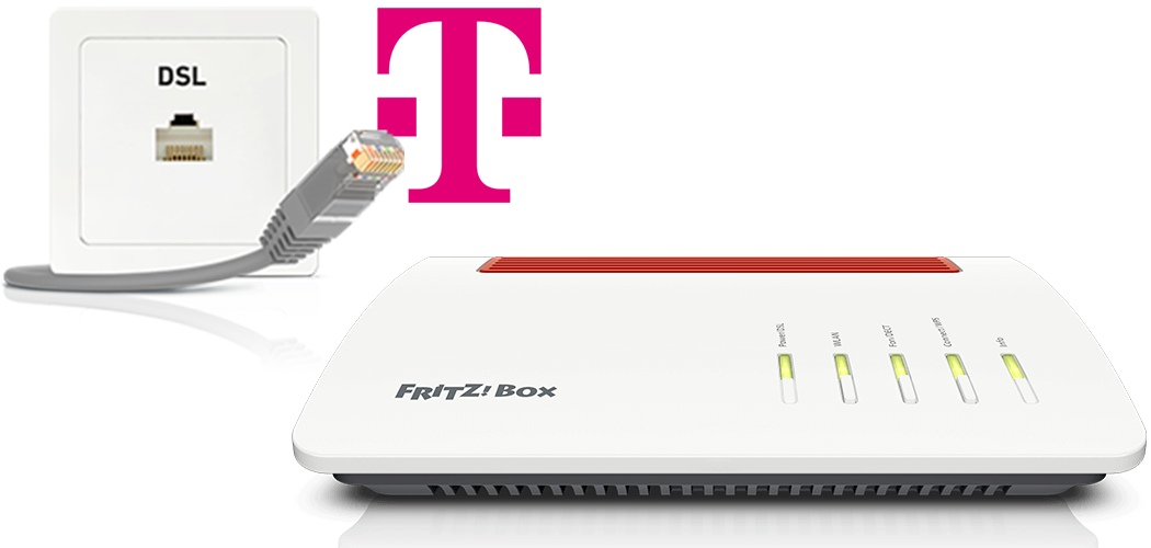Configurar su FRITZ!Box para ser utilizado en una conexión DSL de Telekom
