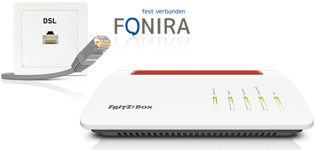 Configurar su FRITZ!Box para ser utilizado en una conexión de “Fonira“