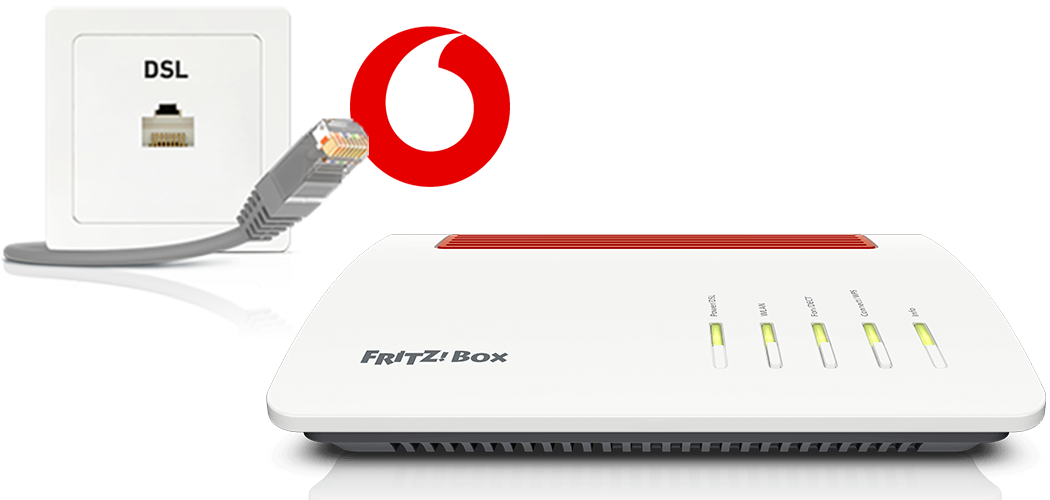 Configurar su FRITZ!Box para ser utilizado en una conexión de Vodafone