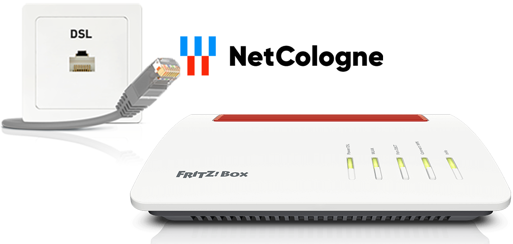 Configurar su FRITZ!Box para ser utilizado en una conexión DSL de “NetCologne”