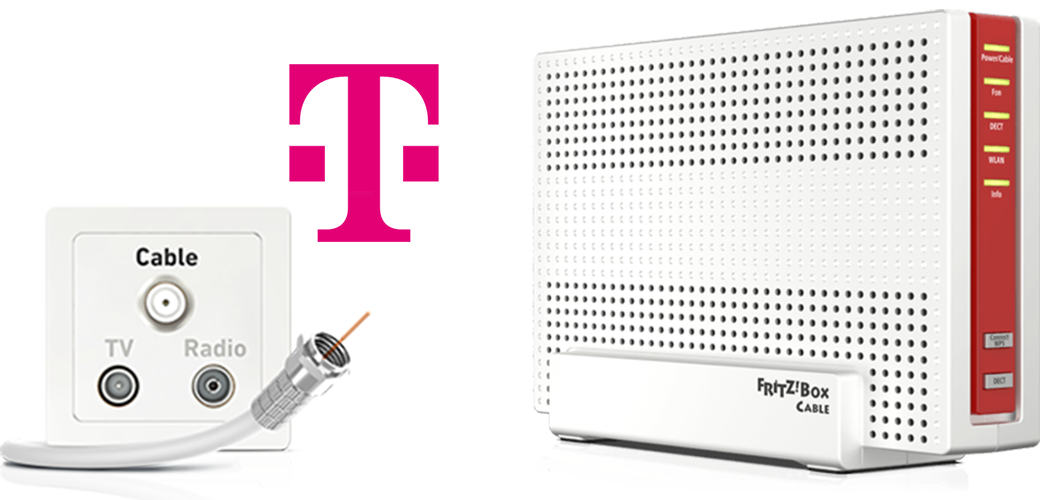 Configurar su FRITZ!Box para ser utilizado en una conexión a Internet por cable de Telekom