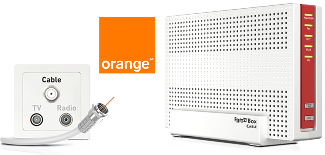 Configurar su FRITZ!Box para ser utilizado en una conexión a Internet por cable de Orange