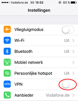 VPN-verbinding in IOS tot stand brengen