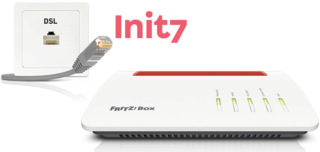FRITZ!Box voor gebruik op de DSL-aansluiting van Init7 configureren